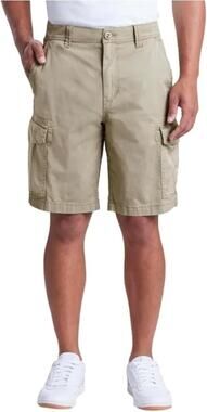 UNIONBAY Men 's Stretch Twill Cargo Short Tan Size 42 inseam 9.5" New With Tag